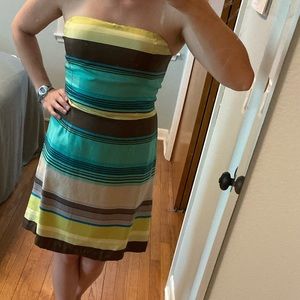 Banana Republic, size4, silk striped summer dress